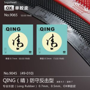Qing (Long Pips) Defensive/Counter Attack